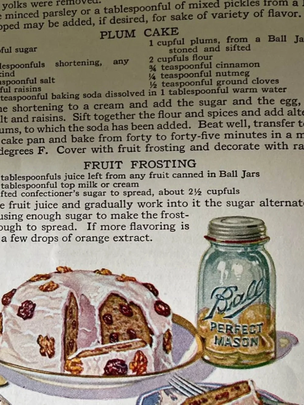 Antique 20s 1920s Ball Mason Jar Home Canning Jars recipes Canned Food Cookbook